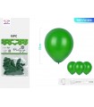 PALLONCINI COLORE verde DIAM. 25 CM BLISTER 10 PZ.