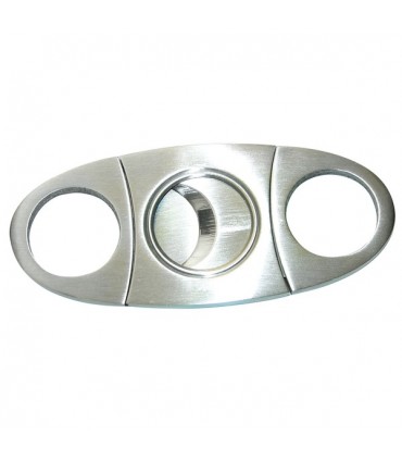 Tagliasigari  Ghigliottina Silver Match in Acciaio Cromato