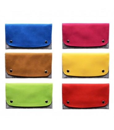Busta Portatabacco XL Atomic in Alcantara  Conf. 12 pz. colori assortiti
