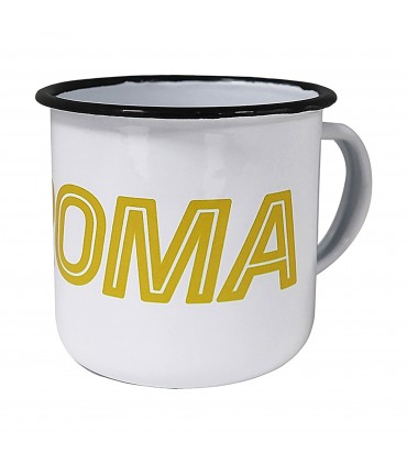 Tazza in acciaio A.S. Roma confezionata in scatola da regalo