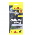 RASOIO Gillette BLUE 3 SMOOTH USA E GETTA IN BLISTER 6 PZ.