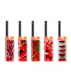 Accendigas ATOMIC BBQ JULIA PEPERONI CONF. 25 PZ. COLORI ASSORTITI