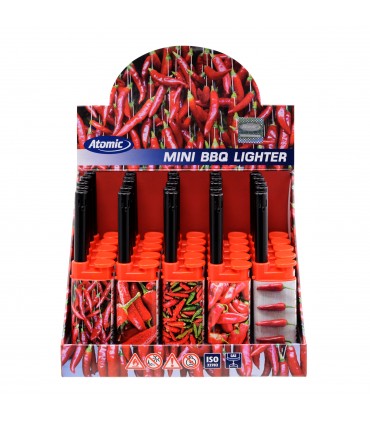 Accendigas ATOMIC BBQ JULIA PEPERONI CONF. 25 PZ. COLORI ASSORTITI