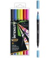 PENNARELLI BIC INTENSITY COLORATI CON DOPPIA PUNTA 0.7MM BLISTER DA 6PZ. COLORI ASSORTITI