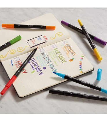 PENNARELLI BIC INTENSITY COLORATI CON DOPPIA PUNTA 0.7MM BLISTER DA 6PZ. COLORI ASSORTITI