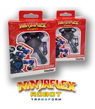 bustina sbabam ninja flex robot trasformabili conf. 12 pz. assortiti