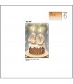 BIGLIETTO CROMO BUON COMPLEANNO 40ANNI CON GLITTER CONF. 6 PZ. MONOSOGGETTO