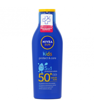 Latte Solare Idratante Nivea SUN Kids PROTECT&CARE da 200 ml FP 50 +