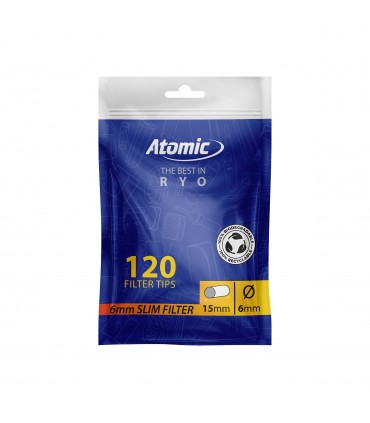 Filtri Atomic Slim 6 mm in Bustina conf. 30 buste da 120 filtri