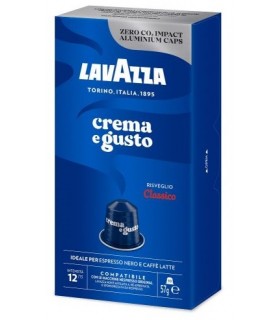 Capsule Lavazza IN ALLUMINIO Espresso CREMA E GUSTO Forte Compatibili  Nespresso conf. da 10 capsule