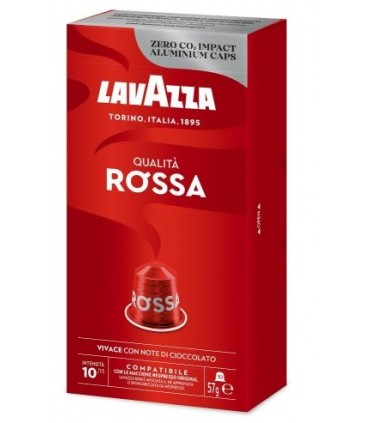 Capsule Lavazza IN ALLUMINIO QUALITA ROSSA Compatibili Nespresso conf. da 10 capsule