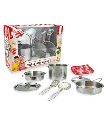 SET PENTOLINE IN METALLO GRANDE CHEF TEOREMA GIOCHI