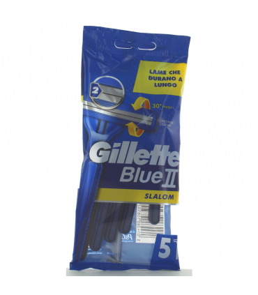 Gillette Blue II Slalom 5 pz. Usa e Getta  1PZ.