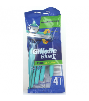Gillette Blue II Plus Slalom   4pz. usa e getta 1 PZ.