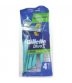 Gillette Blue II Plus Slalom   4pz. usa e getta Conf. da 20 busta