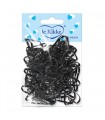 Mini Elastici per Capelli le Kikke colore Nero bustina 100pz. conf. 24 bustine