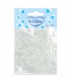 Mini Elastici per Capelli le Kikke Trasparenti bustina 100pz. conf. 24 bustine