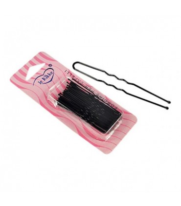 Forcine Ferretto Le Kikke Blister 36pz. L.7cm colore Nero conf. 12 blister