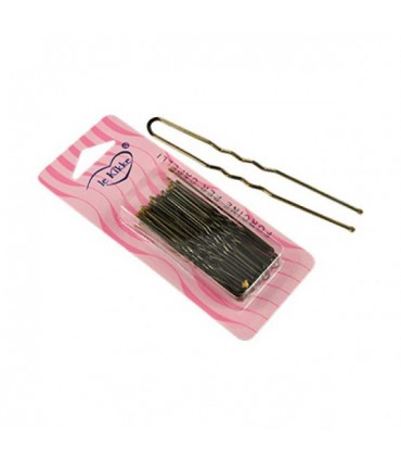 Forcine Ferretto Le Kikke Blister 36pz. L.7cm colore Marrone conf. 12 blister