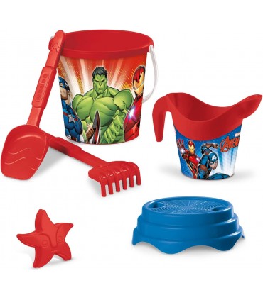 Secchiello Diam.17 + Accessori da Spiaggia THE AVENGERS