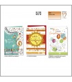 BIGLIETTO CROMO COMPLEANNO MUSICALE CON GLITTER CONF. 12 PZ. ASSORTITI