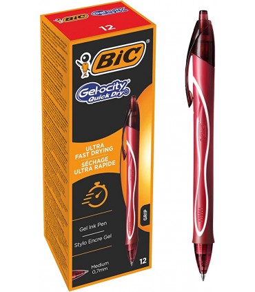 Penna Bic Gelocity Dry Gel 0.7 mm colore Rossa
