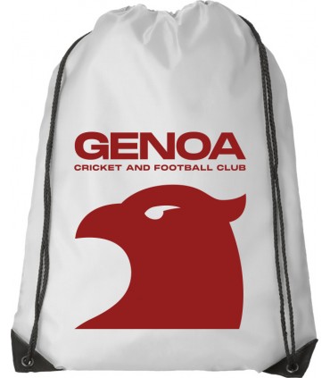 sacca bianca con grifone f.c. genoa mis.40x30 cm