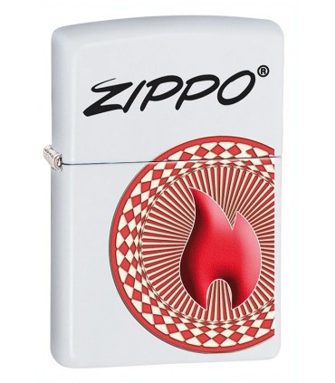 Zippo CON FIAMMA IN RILIEVO