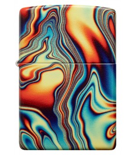 Accendino Zippo In Ottone Opaco Con Effetto Glow In The Dark - Design Antivento, Ricaricabile, Made In USA