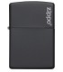 Zippo BLACK MATTE CON LOGO