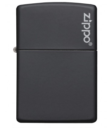 Zippo BLACK MATTE CON LOGO