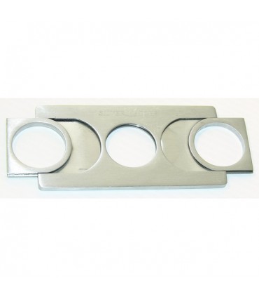 Tagliasigari  Ghigliottina Silver Match in Acciaio Cromato Forma Rettangolare