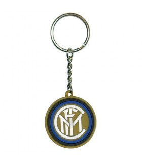 Portachiavi Inter in Gomma con logo Ufficiale in Rilievo