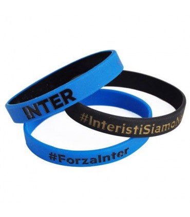 Kit 3 Braccialetti in Silicone Inter