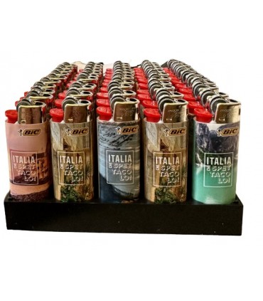 Accendino Bic MINI Fantasia ITALIA CHE SPETTACOLO CONF. 50 PZ. ASSORTITI