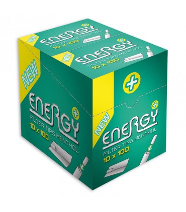 filtri energy slim al mentolo conf. 10 bustine da 100 filtri