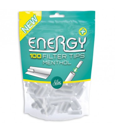 filtri energy slim al mentolo conf. 10 bustine da 100 filtri
