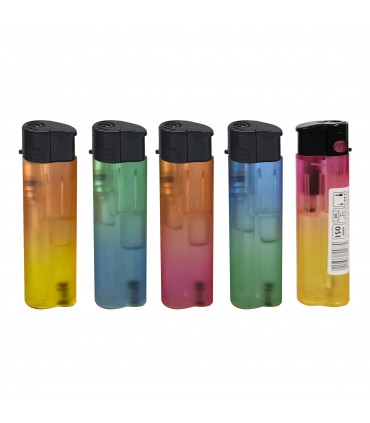 Accendino ATOMIC ELETTRONICO Festival "Tipo Clipper" TURBO JET BICOLORE  conf. 24 pz. COLORI ASSORTITI