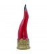 CORNO NAPOLETANO BORBONE DA TAVOLO IN TERRACOTTA H.25 CM REALIZZATO E DIPINTO A MANO CONFEZIONATO IN SCATOLA DA REGALO