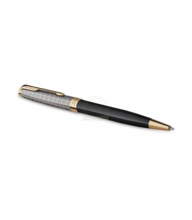 Penna PARKER roller MOD.SONNET MATTE BLACK IN ACCIAIO con finiture dorate CONFEZIONATA IN ELEGANTE ASTUCCIO