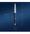 PENNA STILOGRAFICA WATERMAN MOD. DELUXE CHROME TRIM CON PENNINO MEDIO IN ORO 18K CONFEZIONATA IN ELEGANTE ASTUCCIO