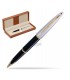 PENNA STILOGRAFICA WATERMAN MOD. CARENE DEKUXE COLORE NERO con pennino in oro 18k confezionata in elegante astuccio