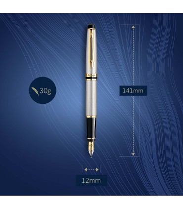 PENNA STILOGRAFICA WATERMAN MOD.STAINLESS STELL GT CON FINITURE DORATE CONFEZIONATA IN ELEGANTE ASTUCCIO