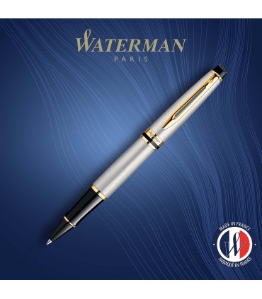 PENNA ROLLER WATERMAN MOD.STAINLESS STELL GT CON FINITURE DORATECONFEZIONATA IN ELEGANTE ASTUCCIO