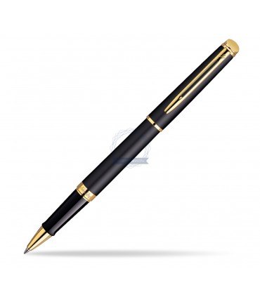 PENNA ROLLER WATERMAN MOD.Hemisphere Matt Black GT CON FINITURE DORATE CONFEZIONATA IN ELEGANTE ASTUCCIO