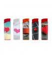 Accendino Elettronico Atomic LOVING HEARTS conf. 50 pz. assortito con 5 COLORI