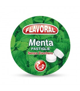 FLAVORAL MENTA PASTIGLIE SENZA ZUCCHERO FASSI ASTUCCIO CONF. DA 16 PZ.