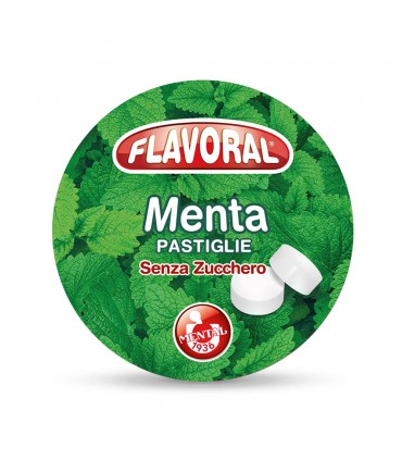 FLAVORAL MENTA PASTIGLIE SENZA ZUCCHERO FASSI ASTUCCIO CONF. DA 16 PZ.