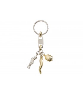 Portachiavi Predano Corno + Gobbo + Coccinella in scatola da regalo