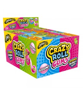 CRAZY ROLL BUBBLEGUM ROLL GUSTI FRUTTA SSORTITI 5g EXPO DA 24 PZ.